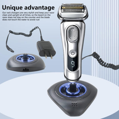 Shaver Charger and Charging Stand for Braun Series 9 8 7 5 3 6, Charger Base for Braun S3 S6 S7 S8 S5 S9 ..