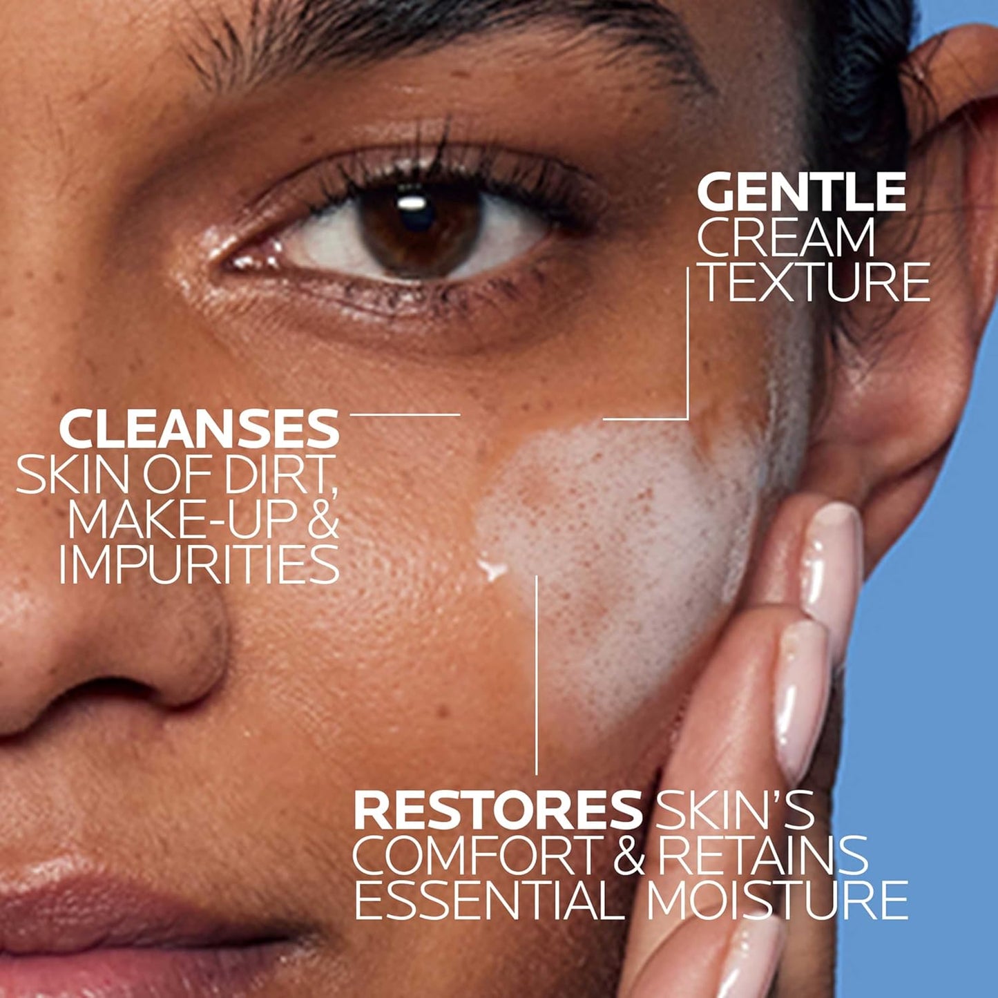 La Roche-Posay Toleriane Hydrating Gentle Face Cleanser, Hydrating Facial Cleanser With Niacinamide + Ceramides..