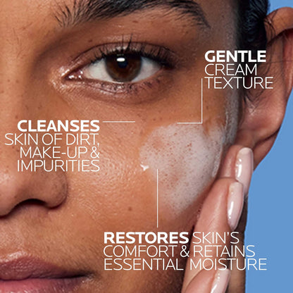 La Roche-Posay Toleriane Hydrating Gentle Face Cleanser, Hydrating Facial Cleanser With Niacinamide + Ceramides..
