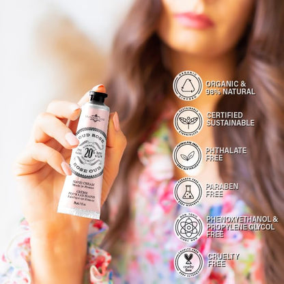 La Chatelaine 20% Shea Butter Hand Cream Travel Size, New Scent, Organic Argan Oil, Moisturizing..