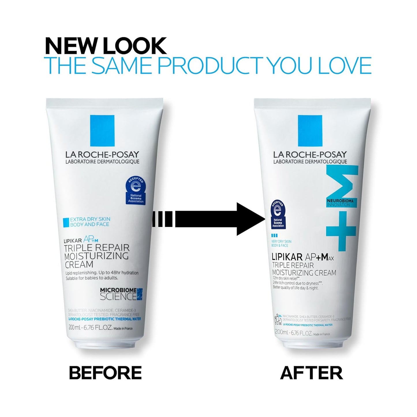 La Roche-Posay Lipikar AP+MAX Triple Repair Moisturizing Body Cream | Face &amp; Body Lotion for Dry Skin..