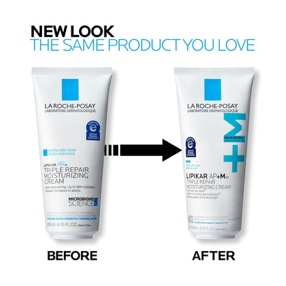 La Roche-Posay Lipikar AP+MAX Triple Repair Moisturizing Body Cream | Face &amp; Body Lotion for Dry Skin..