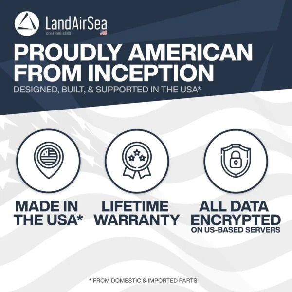 LandAirSea 54 GPS Tracker – Made in the USA from Domestic & Imported Parts