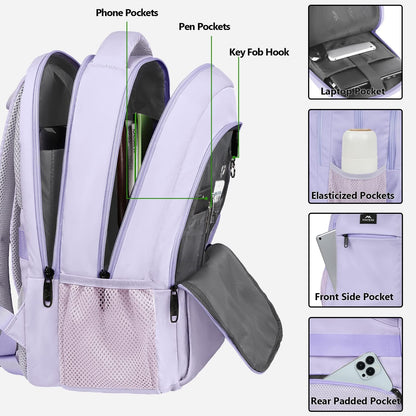 MATEIN Laptop Backpack for Girls, 15.6 Inch College School Backpack for Women