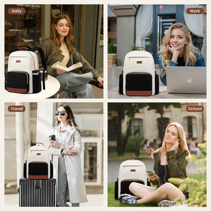 LOVEVOOK Laptop Backpack for Women with Pouch Pocket for Large Capacity Cup