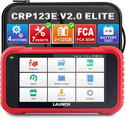 Launch CRP123E V2.0 OBD2 Scanner, Lifetime F-Ree WiFi Update Scan Tool..