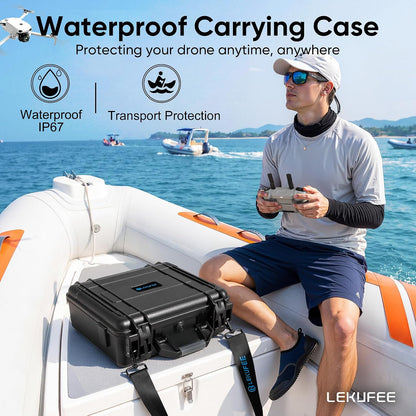 Lekufee Waterproof Hard Carrying Case for DJI Lito X1, Lito 1 Drone,(Case Only)..
