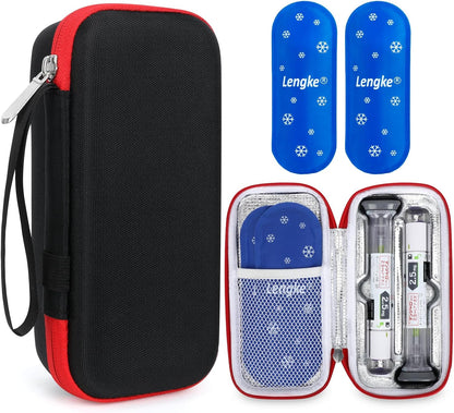 Leng Ke Portable Insulated Cooler Travel Case Compatible with Zepbound &amp; Mounjaro Injector Pens