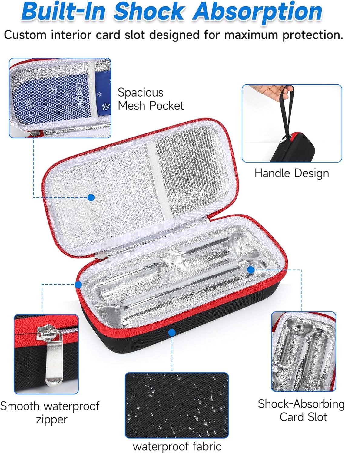 Leng Ke Portable Insulated Cooler Travel Case Compatible with Zepbound &amp; Mounjaro Injector Pens