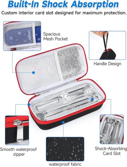 Leng Ke Portable Insulated Cooler Travel Case Compatible with Zepbound &amp; Mounjaro Injector Pens
