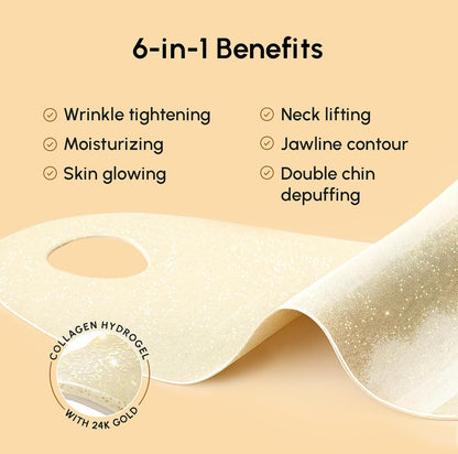 MAREE V Line Lifting Mask with 24K Gold – Deep Collagen Face Mask for Women – Jawline Shaper Mask with Retinol & Hyaluronic Acid..