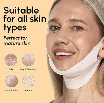 MAREE V Line Lifting Mask with 24K Gold – Deep Collagen Face Mask for Women – Jawline Shaper Mask with Retinol & Hyaluronic Acid..