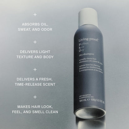 Living Proof Perfect Hair Day Dry Shampoo – Absorbs Oil, Sweat, Odor, Cleans Hair, Fresh Scent, Detoxifies Scalp..