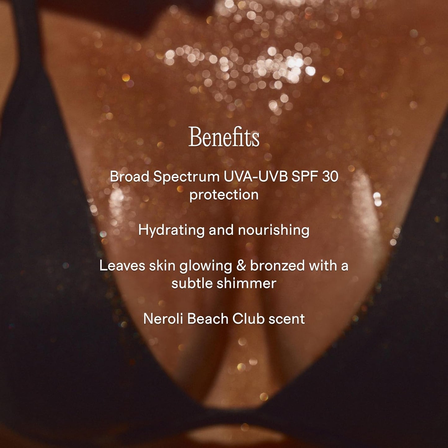 +Lux Unfiltered High Gloss N°30 Shimmer Body Oil with SPF 30 - Instant Bronze Shimmering Body Oil, Tanning Oil with SPF