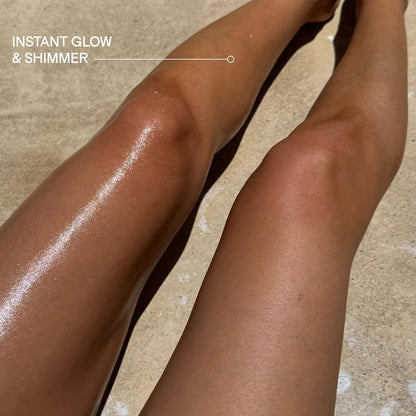 +Lux Unfiltered High Gloss N°30 Shimmer Body Oil with SPF 30 - Instant Bronze Shimmering Body Oil, Tanning Oil with SPF