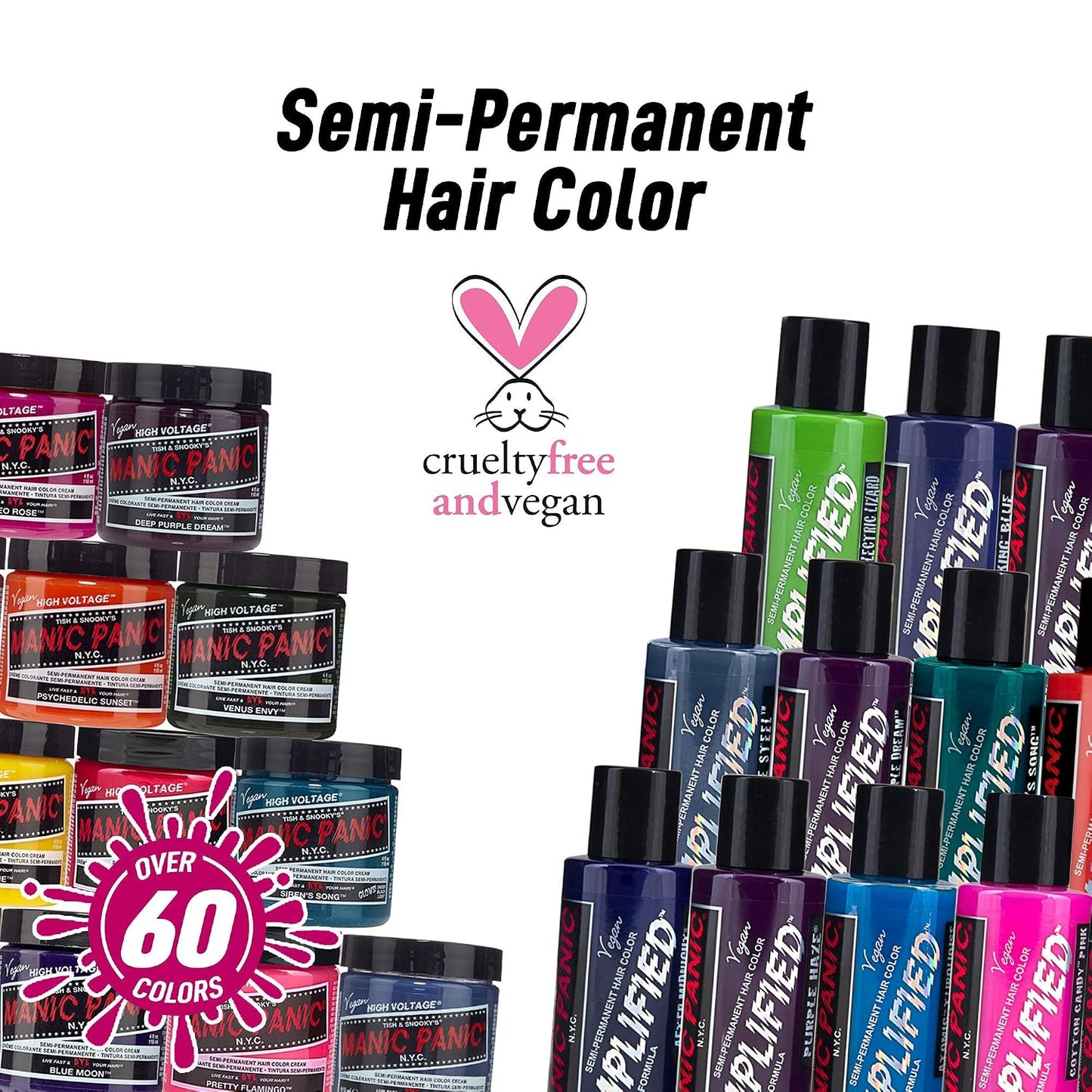 MANIC PANIC Classic Infra Red Semi Permanent Hair Color - Deep Mahogany Red Hair Dye for Women & Men That Lasts 4-6 Weeks..