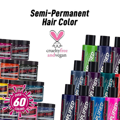MANIC PANIC Classic Infra Red Semi Permanent Hair Color - Deep Mahogany Red Hair Dye for Women & Men That Lasts 4-6 Weeks..