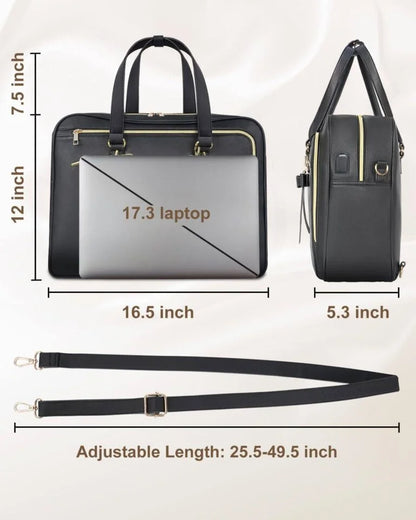 MATEIN 17.3 Inch Laptop Briefcase, Extra Large Convertible Briefcase Backpack