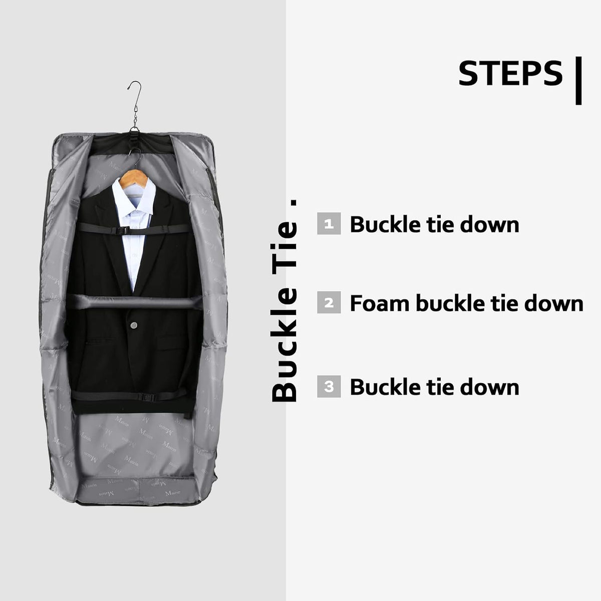 MATEIN Garment Bag for Travel, Large Carry on Garment Bags for Business