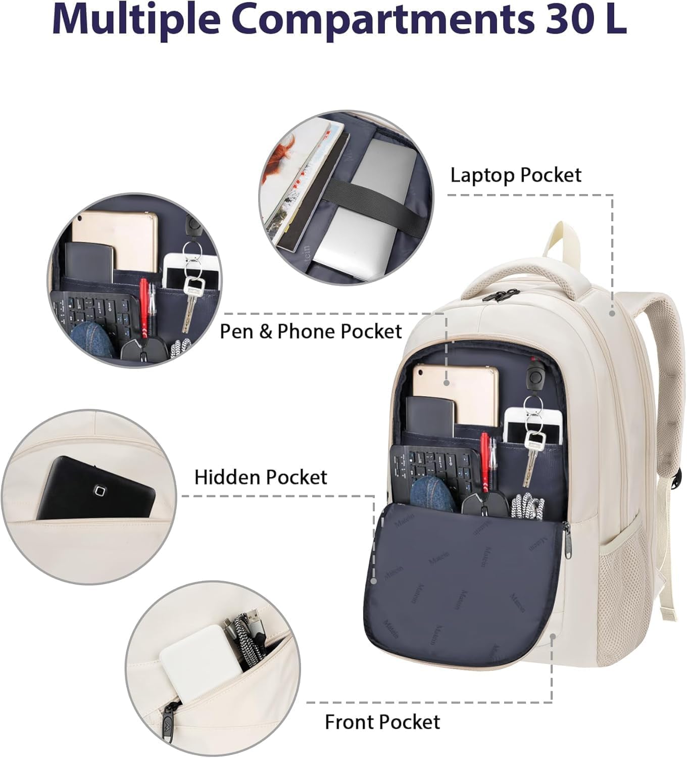 MATEIN Laptop Backpack Women Large Capacity