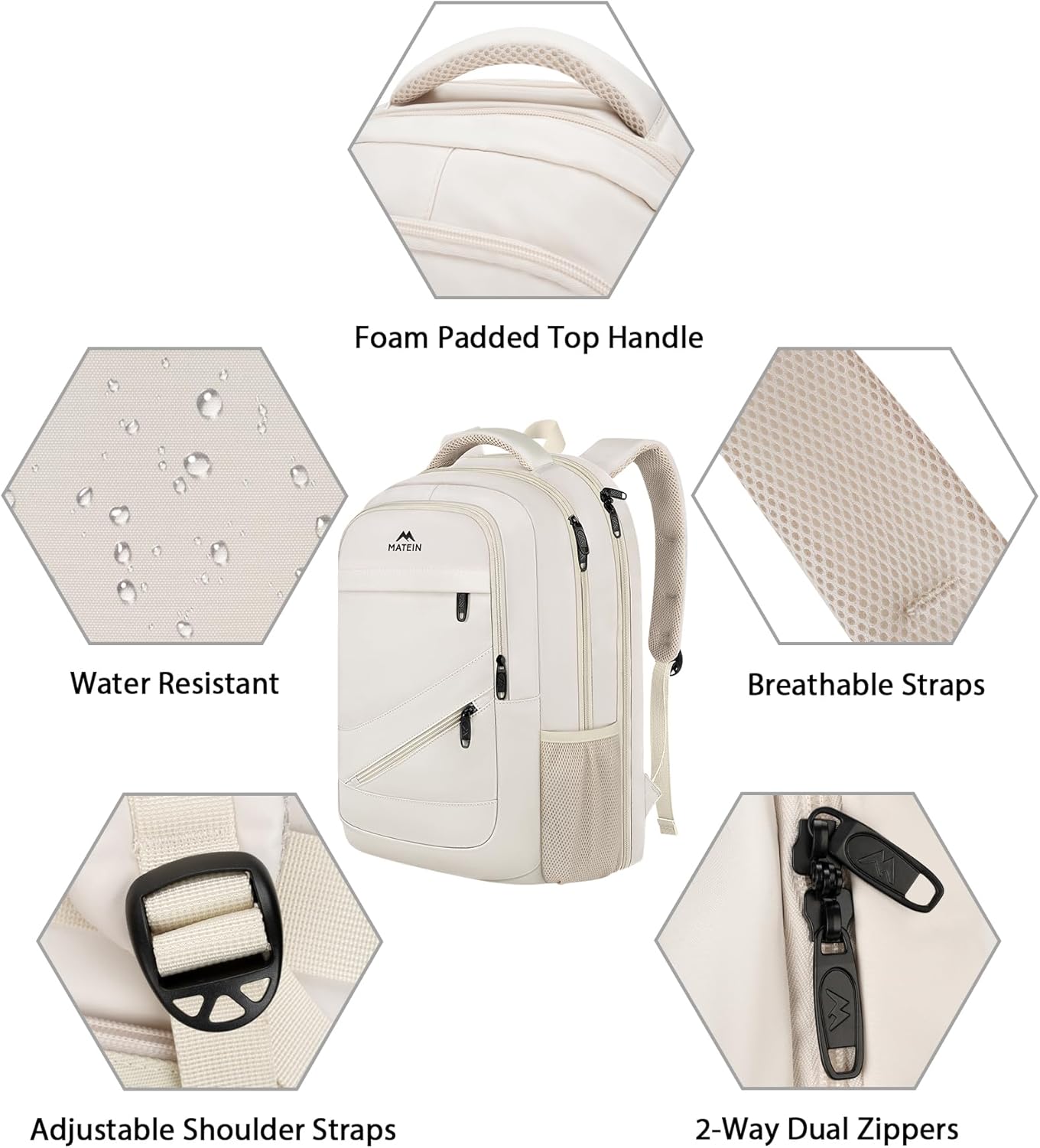 MATEIN Laptop Backpack Women Large Capacity