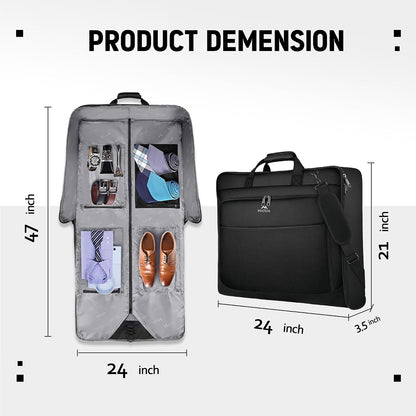MATEIN Garment Bag for Travel, Large Carry on Garment Bags for Business