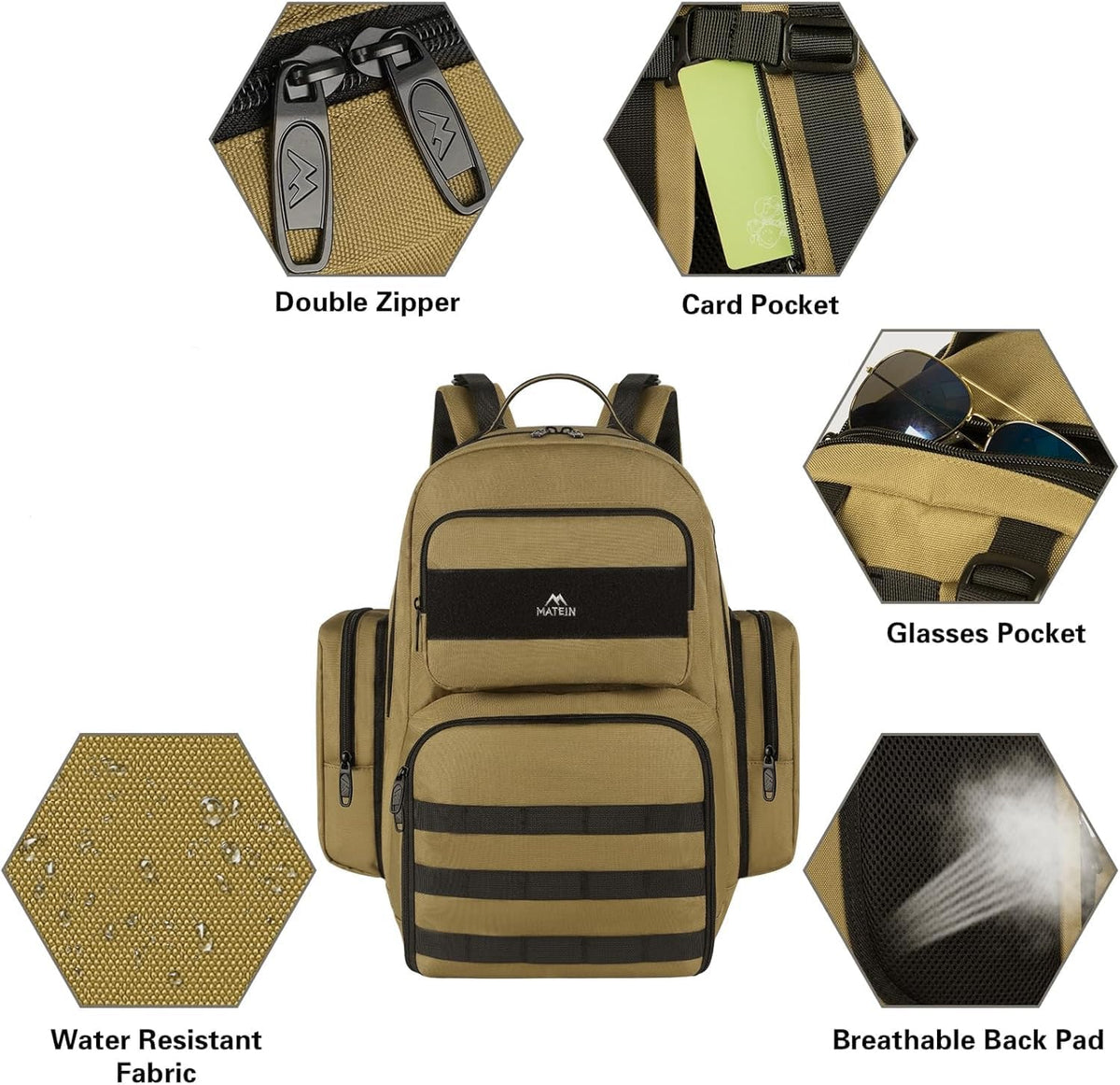 MATEIN 15.6 Inch Travel Laptop Backpacks with Lunch Box for Teacher