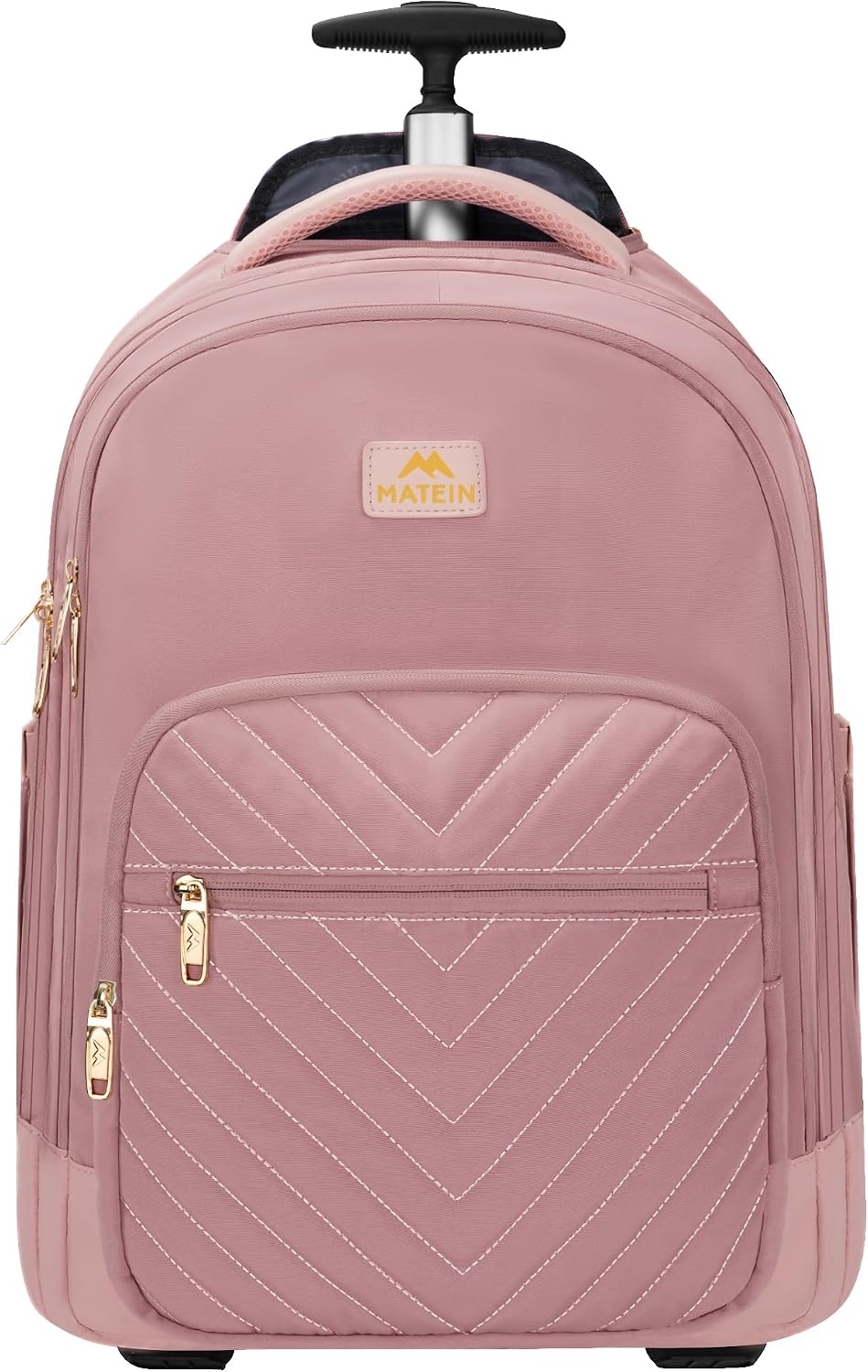 MATEIN Rolling Bag for Women, 17 inch Wheeled Laptop Backpack