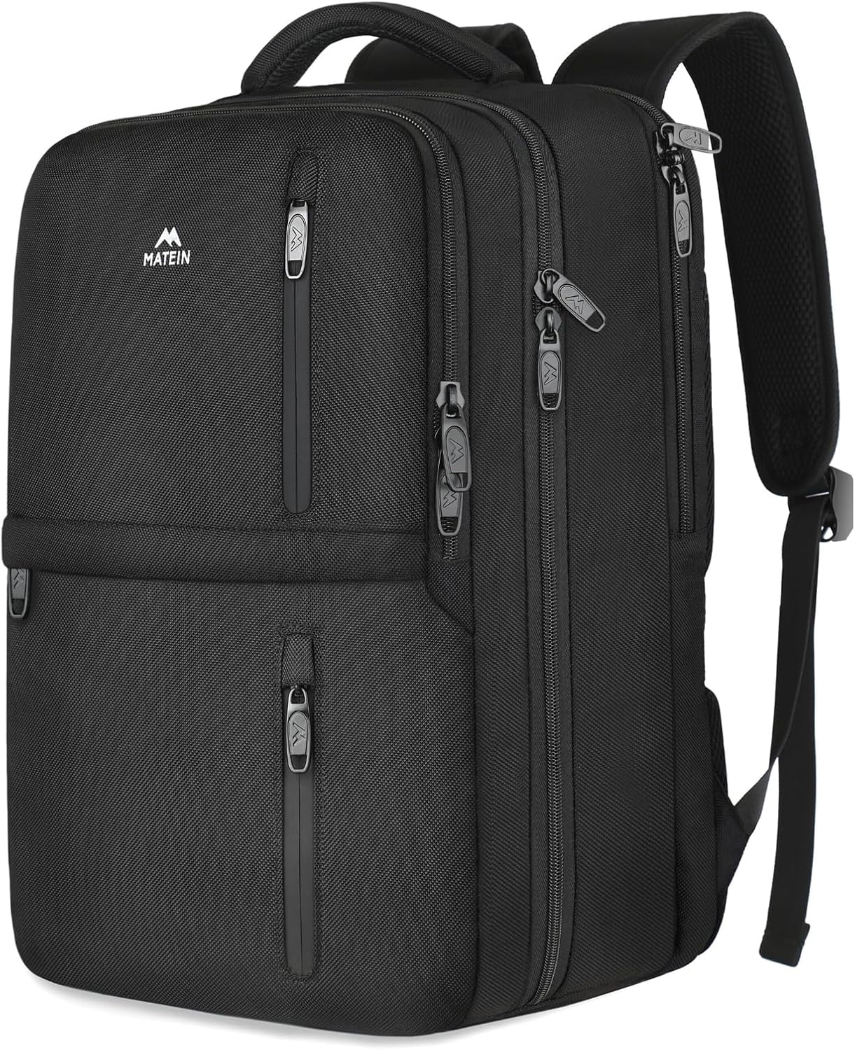 MATEIN Travel Laptop Backpack, Flight Approved Carry on Backpack, 15.6 inch Laptop,  Black