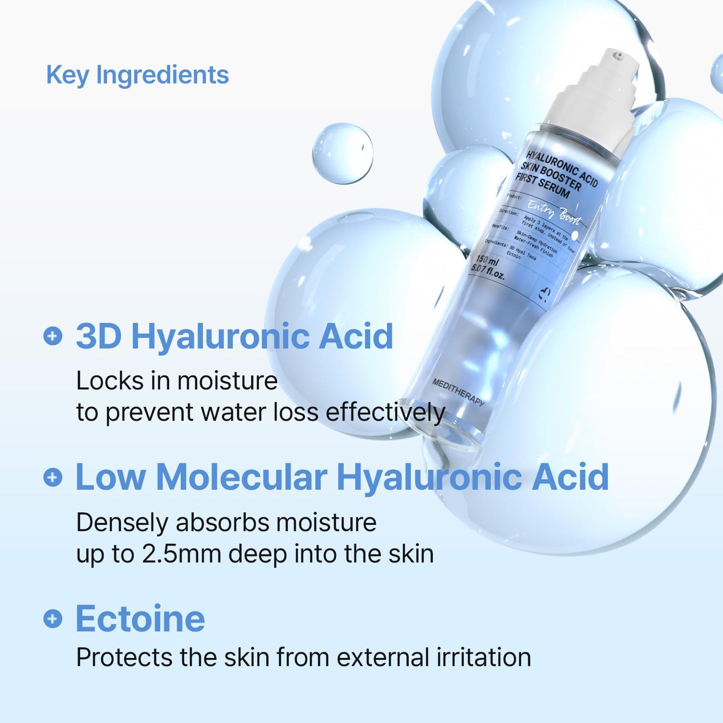 MEDITHERAPY The Glass Skin Booster Duo - Retinal Skin Booster Serum + Ultra Hydrating Acid Serum (K-Beauty Set)