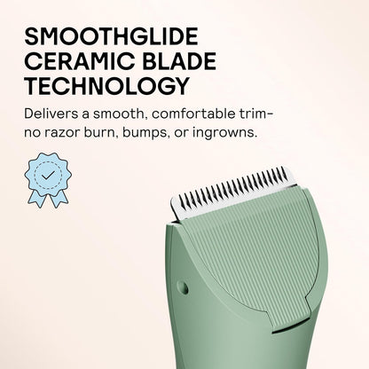 MERIDIAN The Trimmer Original | Body Hair Trimmer for Men & Women | Sage