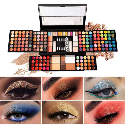 MISS ROSE M 187 Colors Professional Makeup Palette - All-in-One Kit With Eye Shadows, Lipsticks, Mascara, Foundations, Blushes, Brow Pencils, Nail File..