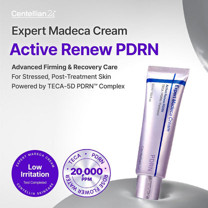 CENTELLIAN 24 Madeca Cream Active Renew PDRN - Korean Face Moisturizer, Firming & Hydrating Anti-Aging Cream with TECA