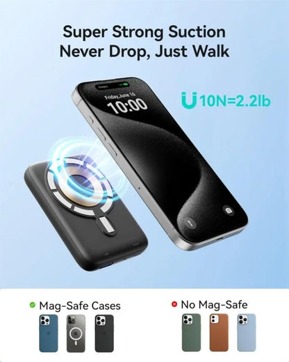 INIU for Magsafe Portable Charger, Small 10000mAh 20W PD Magnetic Power Bank