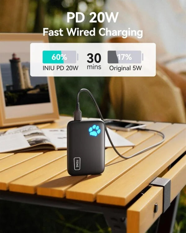 INIU for Magsafe Portable Charger, Small 10000mAh 20W PD Magnetic Power Bank