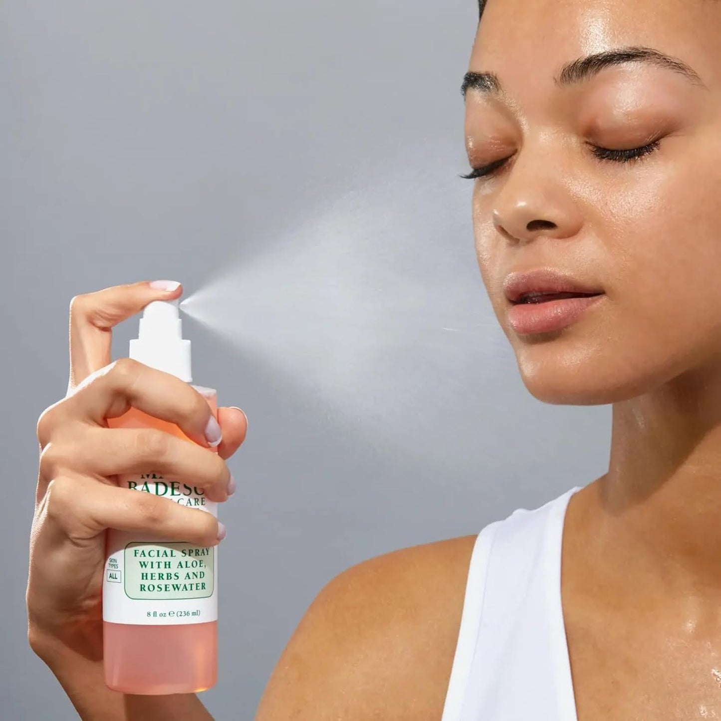 Mario Badescu Facial Spray with Aloe, Herbs and Rose Water for All Skin Types, Face Mist that Hydrates..