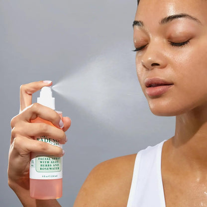 Mario Badescu Facial Spray with Aloe, Herbs and Rose Water for All Skin Types, Face Mist that Hydrates..