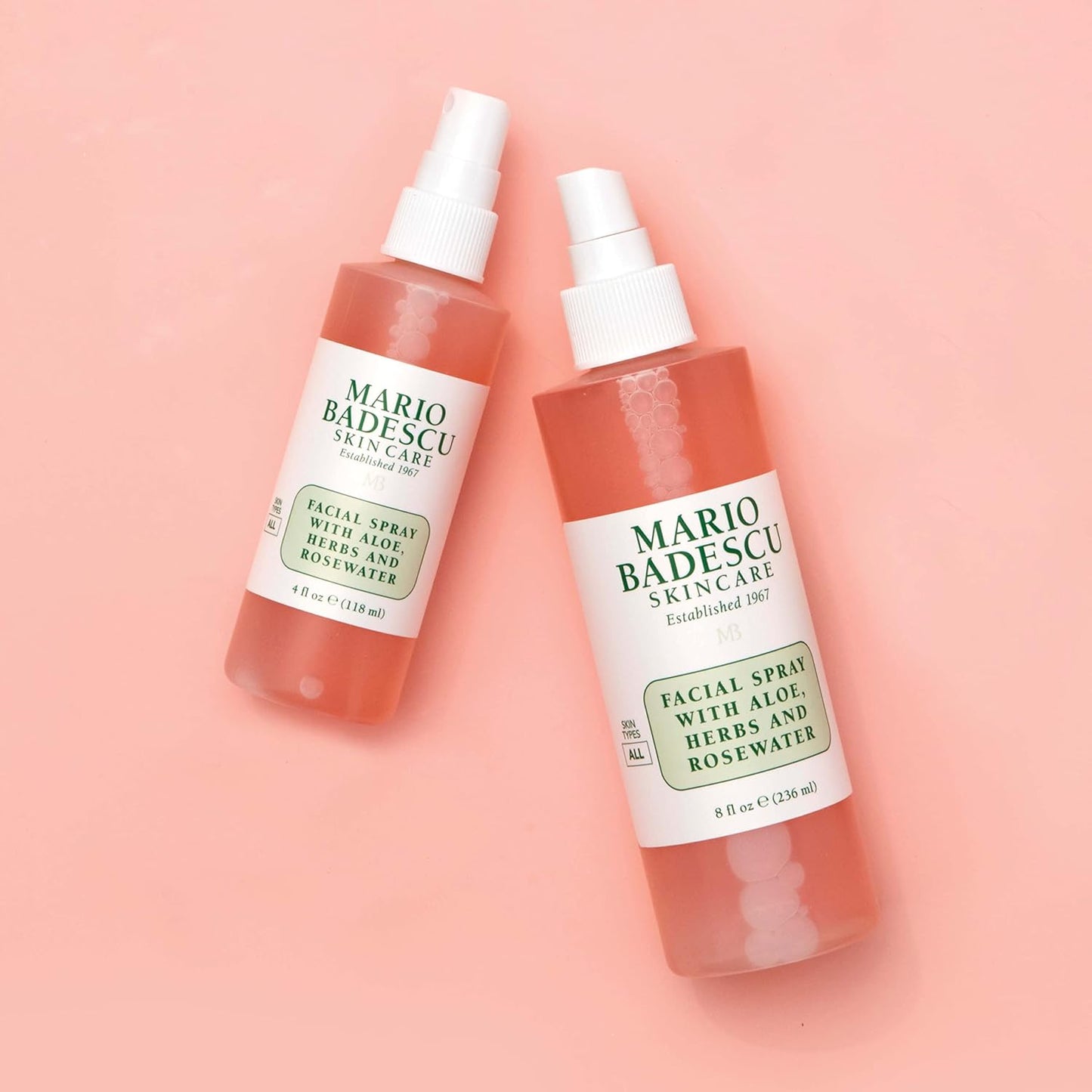 Mario Badescu Facial Spray with Aloe, Herbs and Rose Water for All Skin Types, Face Mist that Hydrates..