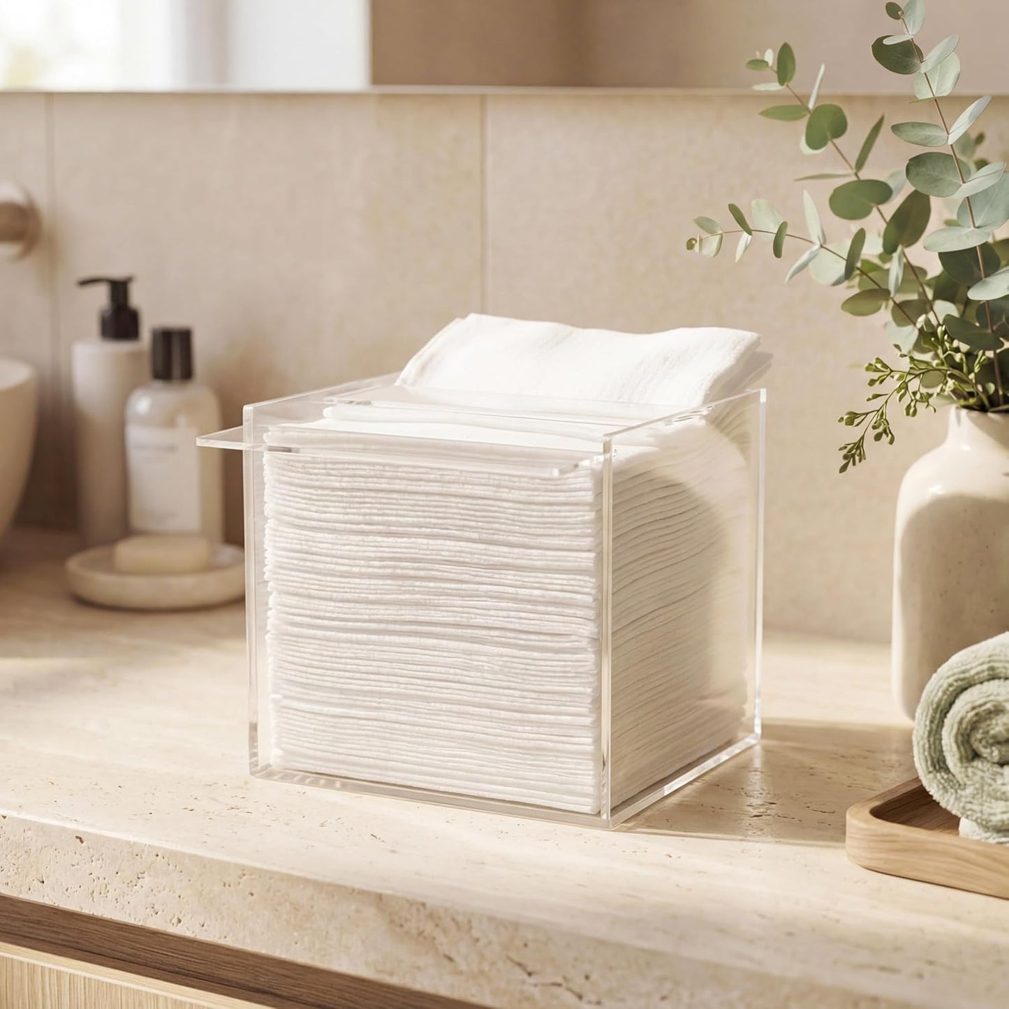 Mario Badescu Ultra-Soft Disposable Face Towels XL – 50 Count Double-Sided Dry Facial Towels, Smooth & Textured