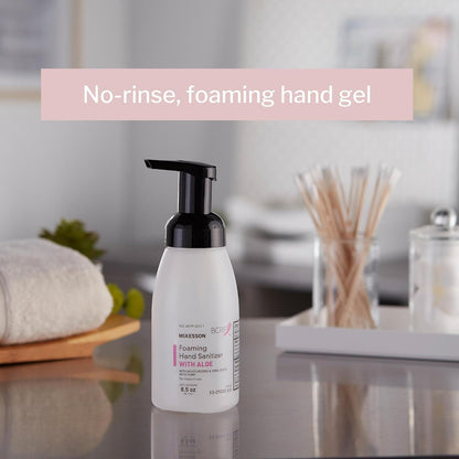 McKesson Foaming Hand Sanitizer with Aloe, Pump Bottle, 8 1/2 oz, 1 ct | Hand Sanitizer with Aloe..