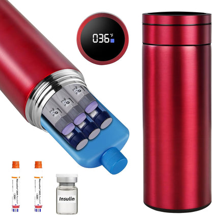 60H Medicine Cooler Insulin Cooler Travel Case Hold 2-8 Pens TSA Approved