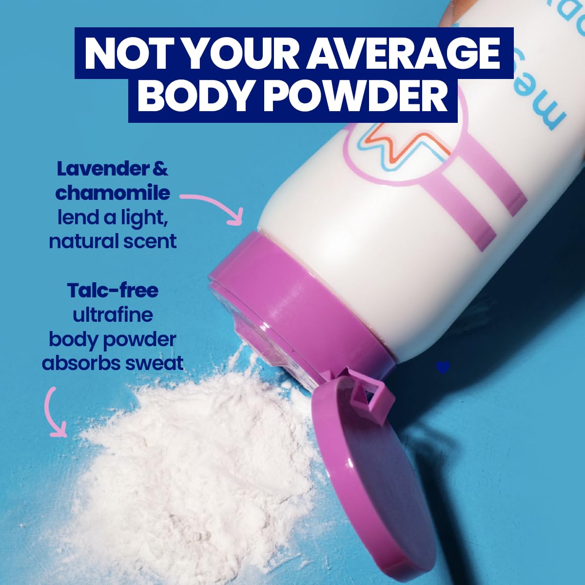 Megababe Sweat Absorbing Body Powder - Body Dust | Hot Weather Essential | with Lavender & Aloe..