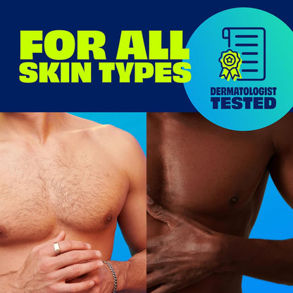 Nair Men Hair Remover Body Cream, Quick and Easy Body Hair Removal Cream for Men, Aloe and Lanolin..