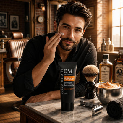 Mens Face Moisturizer Anti Aging - Aftershave for Men, Face Cream &amp; Post Shave Lotion with Argan, Shea & Aloe...