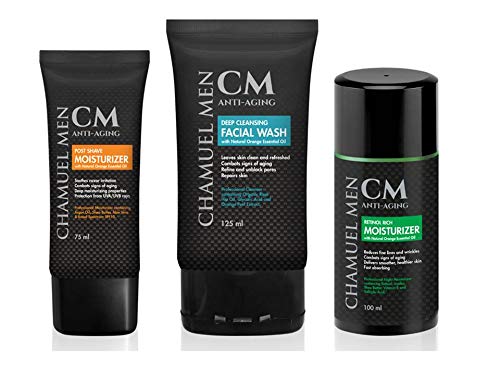 Mens Face Moisturizer Anti Aging - Aftershave for Men, Face Cream &amp; Post Shave Lotion with Argan, Shea & Aloe...