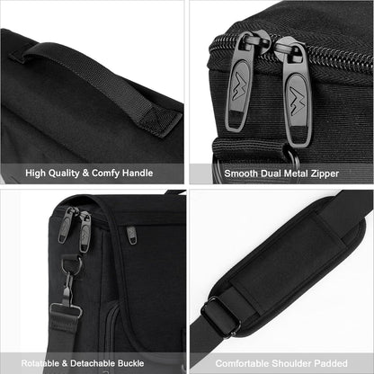 MATEIN Messenger Bag for Men, Briefcases Lightweight Men's Laptop Bag 15.6 inch, Black