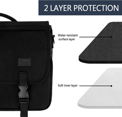 MATEIN Messenger Bag for Men, Briefcases Lightweight Men's Laptop Bag 15.6 inch, Black