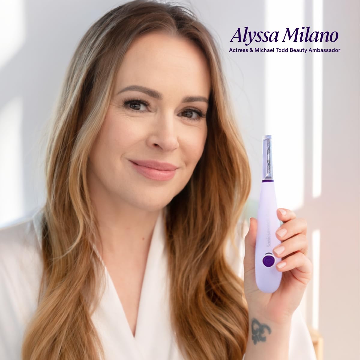 Michael Todd Beauty Sonicsmooth Dermaplane Razor for Women Face | Dermaplaning System + Eyebrow Trimmer, Peach Fuzz Remover...