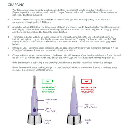 Michael Todd Beauty Sonicsmooth Dermaplane Razor for Women Face | Dermaplaning System + Eyebrow Trimmer, Peach Fuzz Remover...