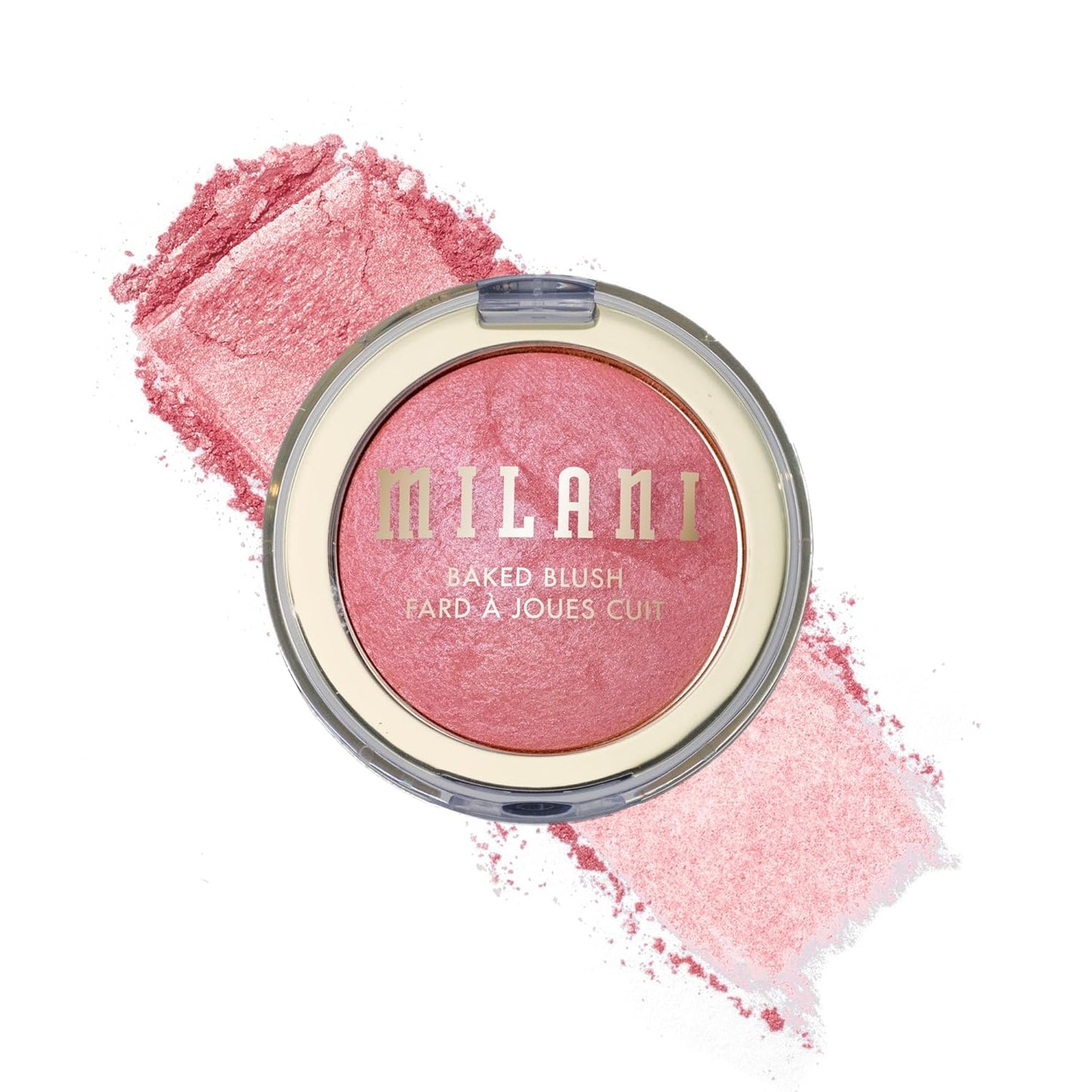 Milani Baked Blush, Makeup Powder Blush for Cheeks - Dolce Pink,  Size - 0.12 Ounce (Pack of 1)